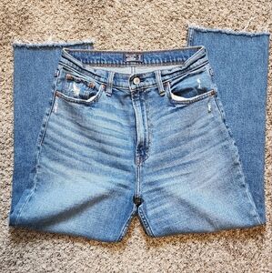 Abercrombie Zoe High Waist Cropped Ankle Jeans